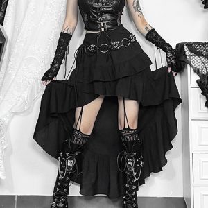 Darkness alt irregular skirt