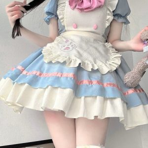 Kawaii paw cosplay maid dress