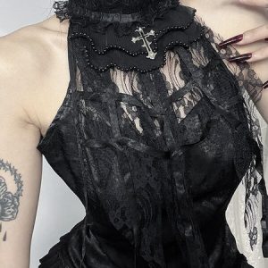 Gothic rose angelic top
