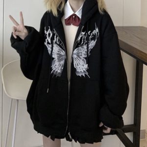 Dark butterfly hoodie