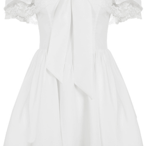 Angelic vacation lace off-shoulder dress