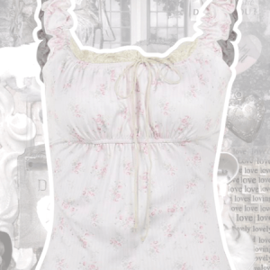 Coquette floral vintage top