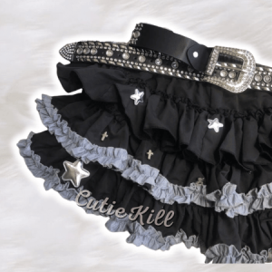 Y2k spicy girl star ruffled bloomer skort