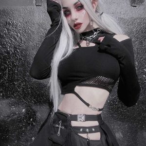 Alternative grunge top