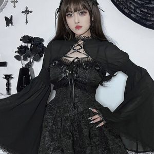 Goth party lace bolero