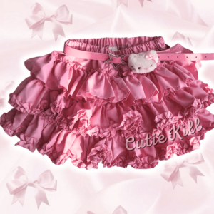Barbie kitty layered bloomer skirt