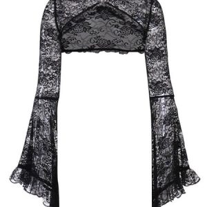 Goth lolita see-through lace bolero