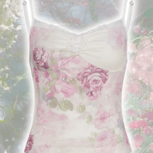 Romane vintage flower lace camisole