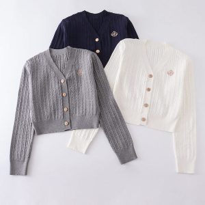 JK academia short knit cardigan