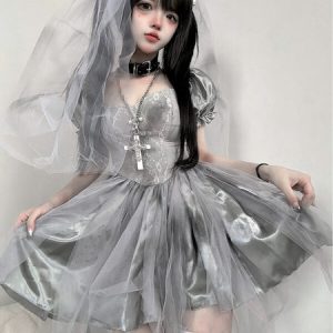 Ghostly Bride gothic lolita cosplay dress
