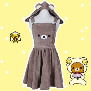 Kawaii Rilakkuma bear suspender dress