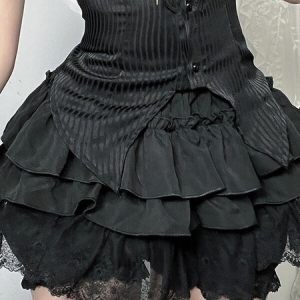 Gothic lace bloomer skirt