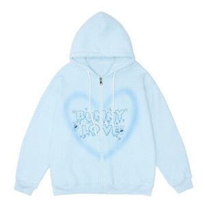 Bunny love heart hoodie