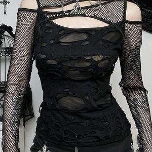 Alternative ripped mesh top