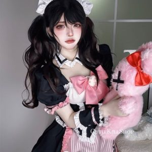 Puppy bone kawaii maid doll dress