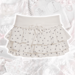 Kira stars y2k cake mini skirt